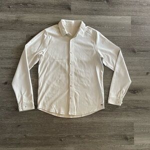 Vuori White Casual Button Down Shirt